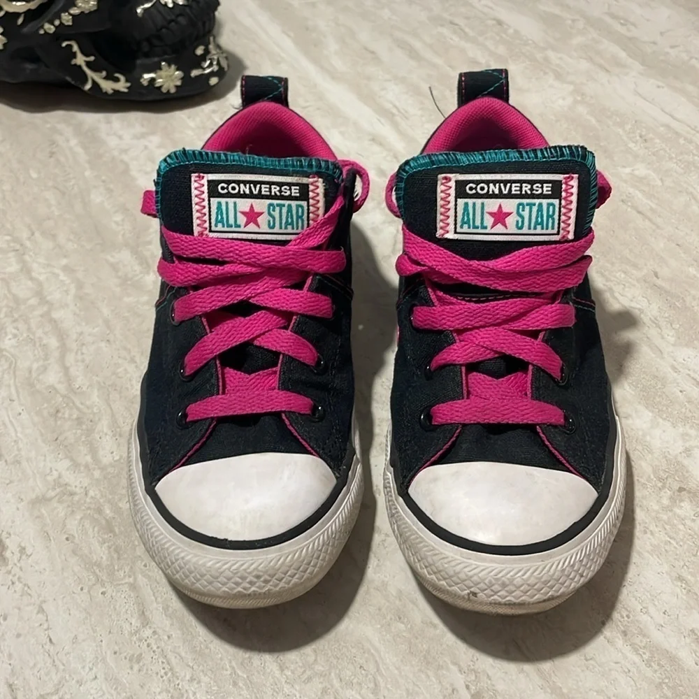 Girls' Converse Chuck Taylor All Star Madison Shimmer Ox Sneakers *US 1